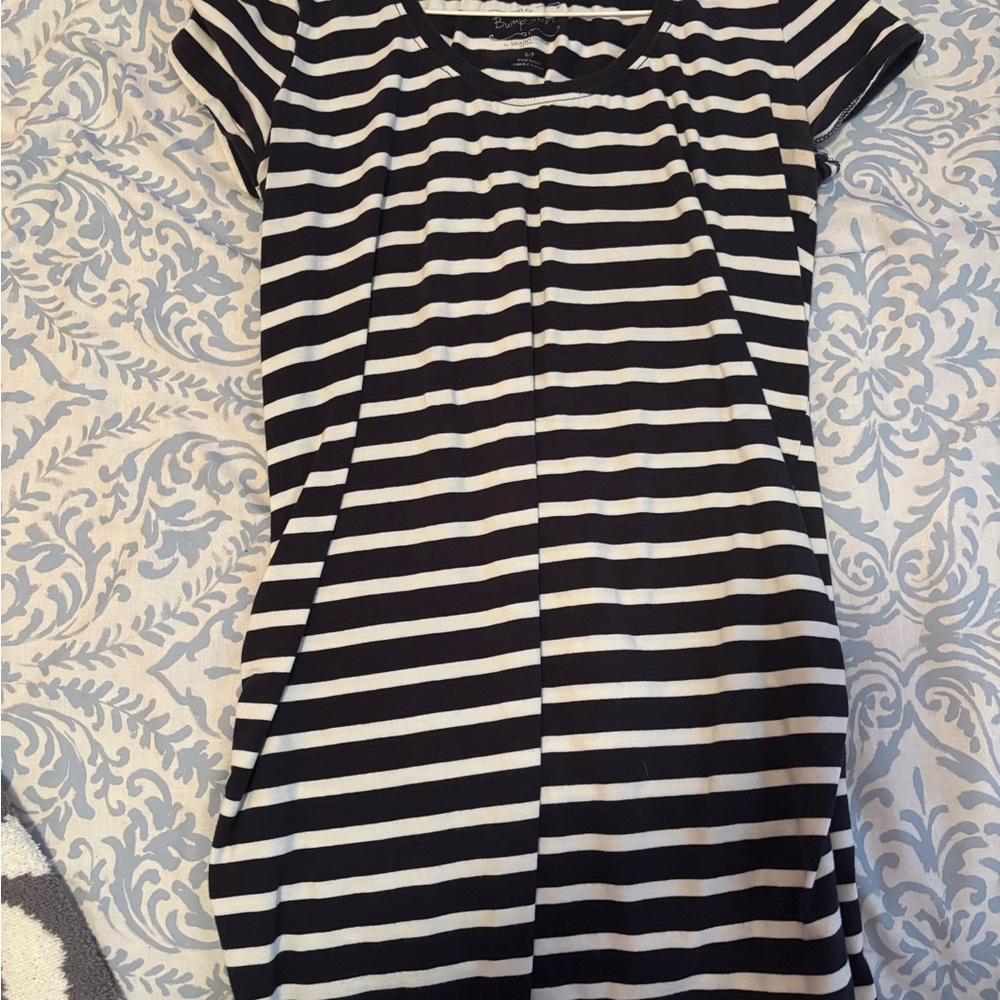 Bump Start Striped Black and White top